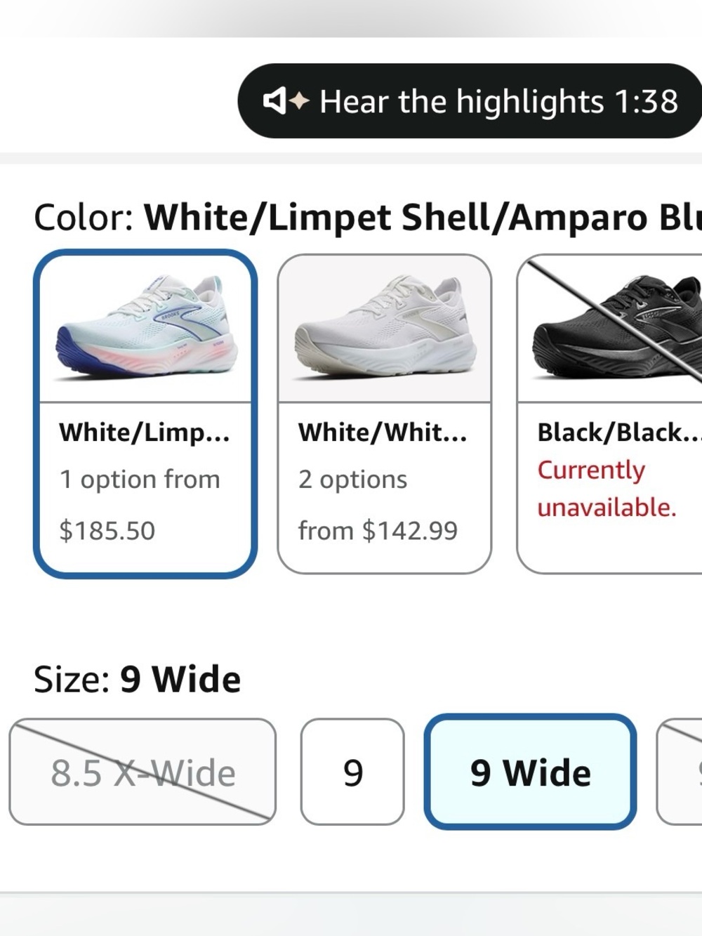 Brooks Women's Glycerin 22 Box - Blue and White - Picture 4 of 6